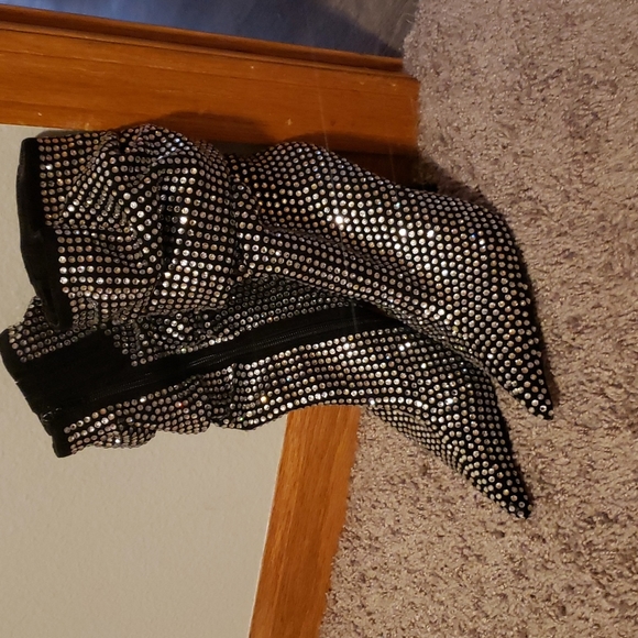 Jeffrey Campbell Cry4U Crystal Slouch Boots - Picture 5 of 6